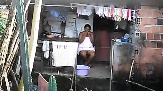 A black girl did not know about the hidden phone, so she showed herself (2018)