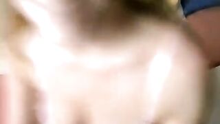 Girl with glasses serves her man a blowjob right at home in this steamy POV video