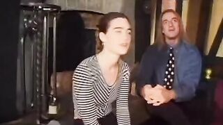 A girl with a big bush is masturbating in an amateur video