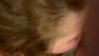 I stuck my cock in eggs and the blonde swallowed it all