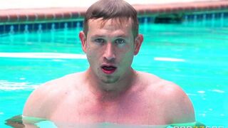 I wanted to tan and had sex in the pool with a guy