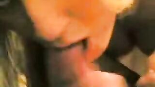 A blowjob from her girlfriend, captured in a steamy homemade scene