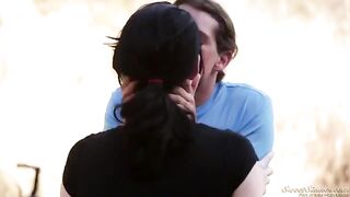 A guy fucked a girl in nature with passion