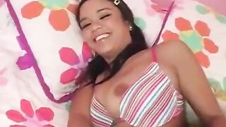Brunette Broshka gets her pussy railed by a monster dick