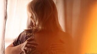 A sexy girl has a massage with oil and big boobs, she's very excited