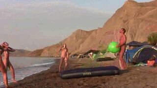 A badminton game with a naughty twist, that’s the naked play