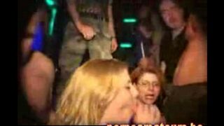 Bunch of slutty girls are resting in the club after hard partying