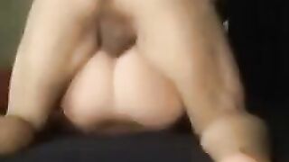 A wife asked her husband's friend to fuck her wet pussy hole