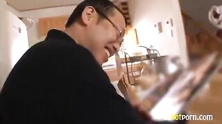 The guy is fucking with his classmate right in the classroom
