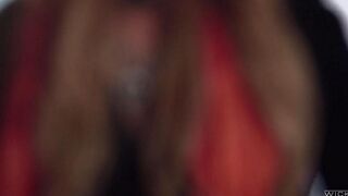 Three flaps fucked a blonde in sexy stockings, she came with pleasure