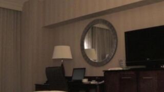 A man brought a whore to the hotel room and started to undress her