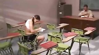The teacher shove his dick in the mouth of a student with cancer