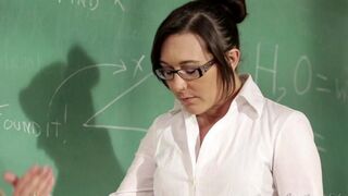 The student is having problems with math and the teacher tries to help