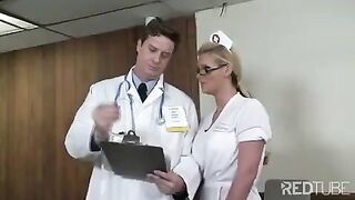 A hot doctor has sex with his nurse in a steamy encounter