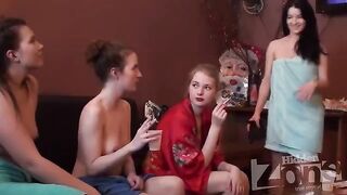 A hidden camera secretly films sex of Russian hostel guests