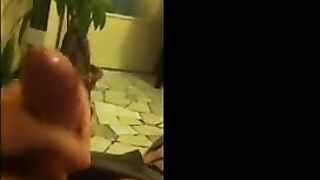 Fingered his pussy on the phone and removed it without panties