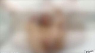 A fat guy with big dick fucks a girl with braces hard