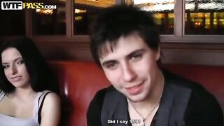 A group of Russian pick-up guys screwed a girl in a cafe toilet
