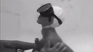 During the diving, she made an aqualangist a blowjob, showcasing her wild side