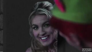 Blonde slut Keira Nicole fucked by a hard cock in the bedroom