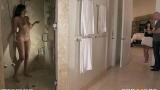Johnny Sins hard fucked a girl in her bedroom