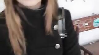 Guy removed the girl from the bus stop and fucked her