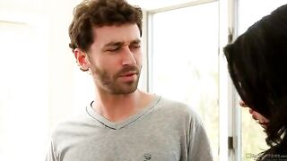 Sexy brunette Veronika Avluv fucked by two cocks at once in her pussy