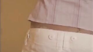 The sexy brunette has sex with a monster straight in the mouth