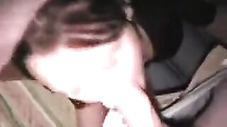A beautiful woman named Maria made blowjob for her lover