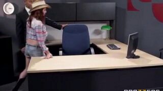 An Asian guy is fucking his secretary at the workplace