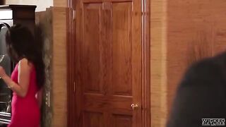 The sisters shared a cock of their friend in the bathroom