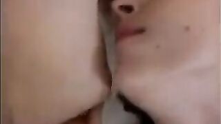 Friends cleaned the mess from the girl's pussy and ass