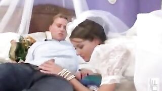 A group sex session with a newly married bride
