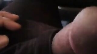 I removed the guy's pants on the bus and started to jerk his dick