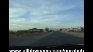 The fat woman shows her huge boobs and pussy