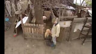 Babe from the Russian village is about to be fucked