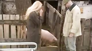Babe from the Russian village is about to be fucked