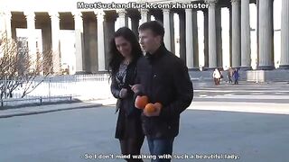 After a romantic dinner, a girl is engaged in passionate sex right there