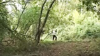 A girl went to meet a maniac in the forest and got fucked