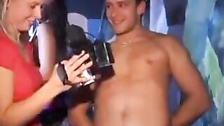 A group of beautiful girls got very drunk and fucked at the party
