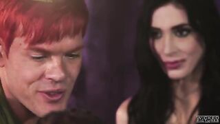 Peter Pan fucked two mermaids in a hot FFM threesome