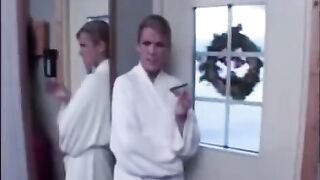 The wife herself fucked with a bound husband’s friend