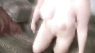 The husband let his pubic hair and his wife shaves it