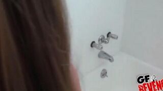 Home sex in the toilet bowl