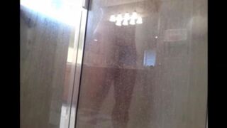 The guy washed himself in the shower, not suspecting a thing