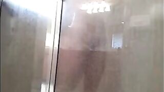 The guy washed himself in the shower, not suspecting a thing