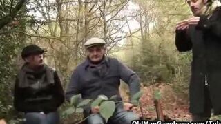 A dad and son took advantage of a girl in the forest, it's disgusting