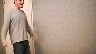 A hot woman in a skirt comes to be fucked by her adult lover