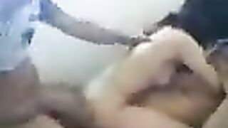 Young Asian beauty did not expect two guys to fuck her