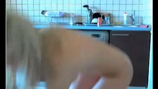 The young beauty plays with her pussy on a webcam video chat